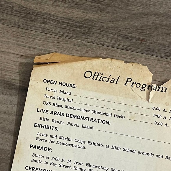 PROGRAM: ARMED FORCES DAY CELEBRATION - MAY 16, 1953 - BEAUFORT / SOUTH CAROLINA - Picture 4 of 8